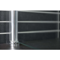 Duschabtrennung Duschtür aus 6mm Sicherheitsglas (67,2 cm - 69,7 cm, ESG - Glas Grau)